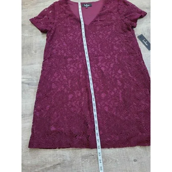 Lulus Bancroft Red Lace Shift Dress - Picture 7 of 7